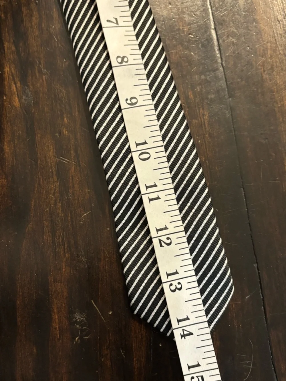 Classic Black and White or silver Striped clip-on Tie - boys